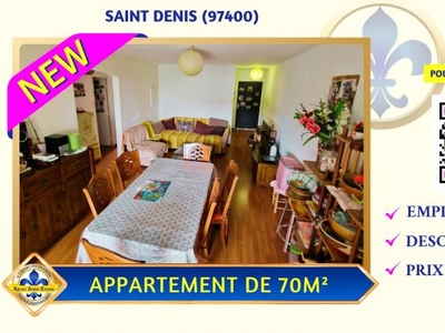 3 RAISONS DE CRAQUER : Appartement Spacieux 70m² à Saint-Denis