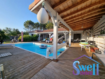 Villa T5 ossature bois 150m² piscine dépendances sur jardin de 859m²