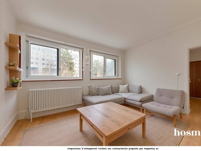 2 pièces - Calme & Charmant - 47,76 m² - 1er étage, Grand séjour & 1 chambre - Proche de la Gare de Lyon