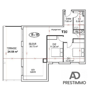 Appartement 3 pièces Résidence NEUVE à Folelli - 2021