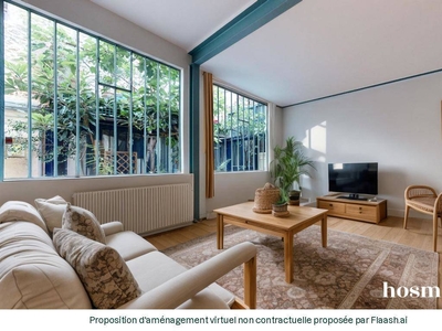 Comme une maison ! Ravissant Duplex de 86 m2 avec 3 chambres - Très calme, lumineux, arboré - Avenue Jean Jaurès 75019 Paris