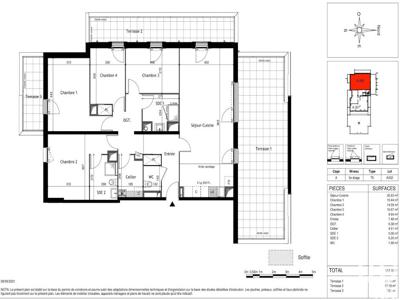 Vente appartement 5 pièces 117 m²