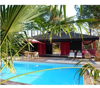 Lacanau, villa 8 personnes piscine privée