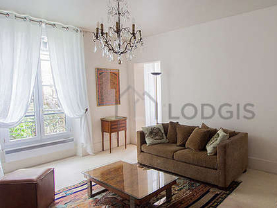 Appartement 1 chambre meublé avec cheminée et concierge(Paris 16°)