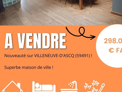 Vente maison 4 pièces 100 m² Villeneuve-d'Ascq (59491)