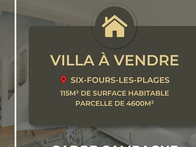 Vente maison 6 pièces 115 m² Six-Fours-les-Plages (83140)
