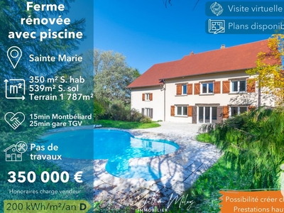 Vente maison 7 pièces 350 m² Montbéliard (25200)