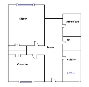 Appartement 2 pièces de 44 m² à Antibes (06600)