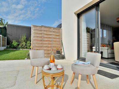 Maison entière neuve pour 6 pers avec jardin à Cancale dans lotissement calme (Côte d'Emeraude, Ille-et-Vilaine, Bretagne)