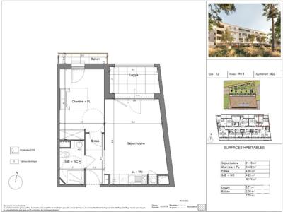 Appartement 2 pièces de 43 m² à Toulon (83100)