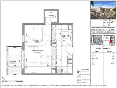 Appartement 2 pièces de 44 m² à Manosque (04100)