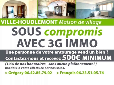 Vente maison 6 pièces 180 m² Ville-Houdlémont (54730)