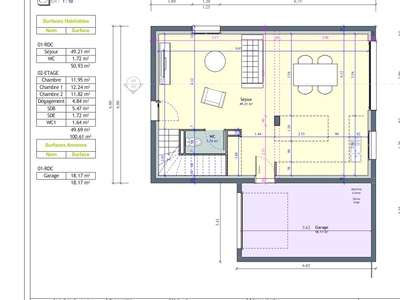 Vente maison à construire 3 pièces 100 m² Pollionnay (69290)