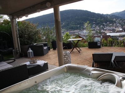 Au Nid Cosy d'Isa dans les Vosges, Chambre cocooning avec spa privatif