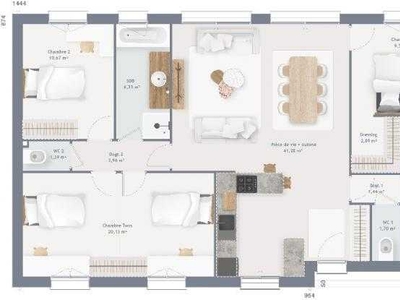 Maison 5 pièces 105 m²