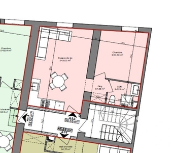 Appartement 2 pièces de 36 m² à Thionville (57100)