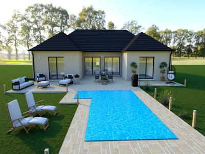 Maison à Bouquelon , 316200€ , 140 m² , 6 pièces - Programme immobilier neuf - MAISONS HEXAGONE PONT AUDEMER - 161