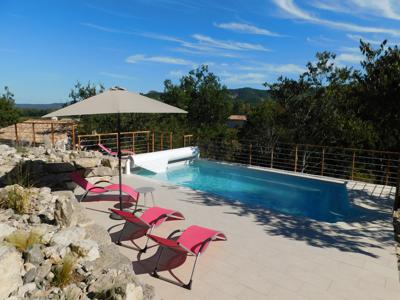 Villa Mûrier - Maison neuve avec piscine privée au calme en Ardèche méridionale