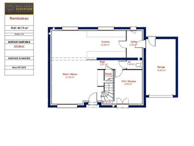 Maison 6 pièces 121 m²