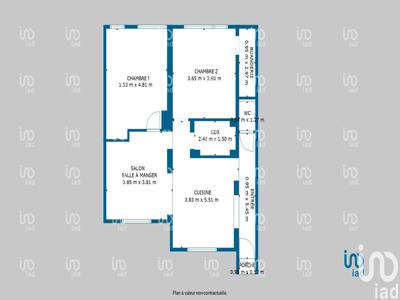 Appartement 3 pièces de 76 m² à Tarbes (65000)