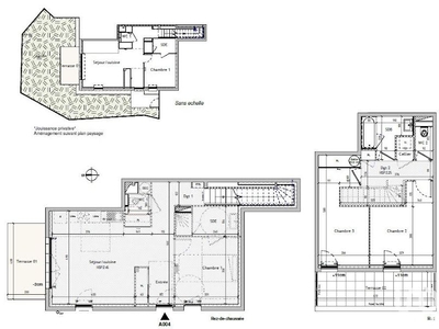 Vente duplex 4 pièces 90 m²