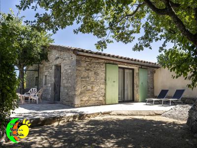 Vigne - Gîte avec terrasse couverte et piscines à Joyeuse en Ardèche méridionale