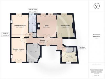 Vente appartement 5 pièces 97 m²