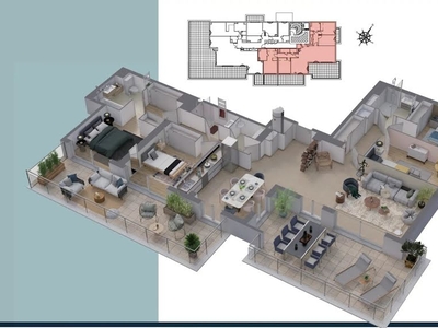 Vente appartement 5 pièces 129.81 m²